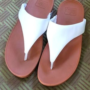 Fitflop LuLu T-Strap White Size 7 Sandal